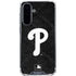 MLB Philadelphia Phillies Dark Wash Galaxy A36 5G Clear Case