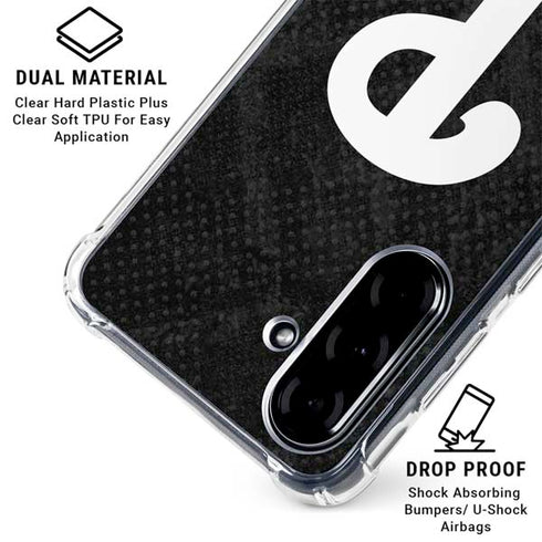 MLB Philadelphia Phillies Dark Wash Galaxy A36 5G Clear Case