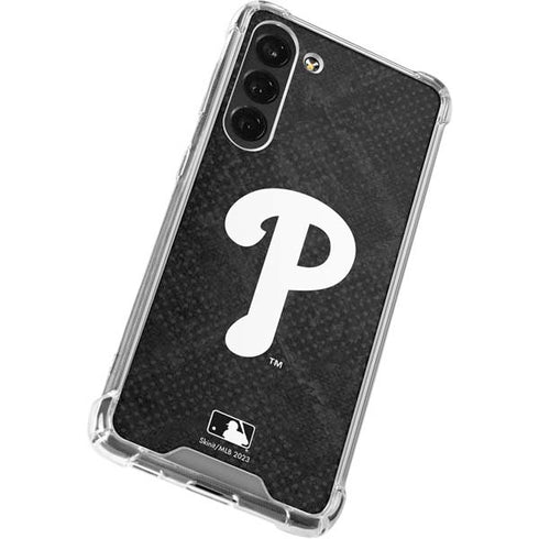 MLB Philadelphia Phillies Dark Wash Galaxy S24 FE Clear Case