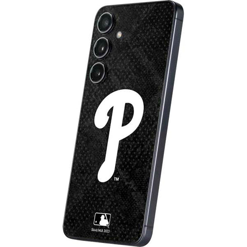 MLB Philadelphia Phillies Dark Wash Galaxy S25 Plus Skin