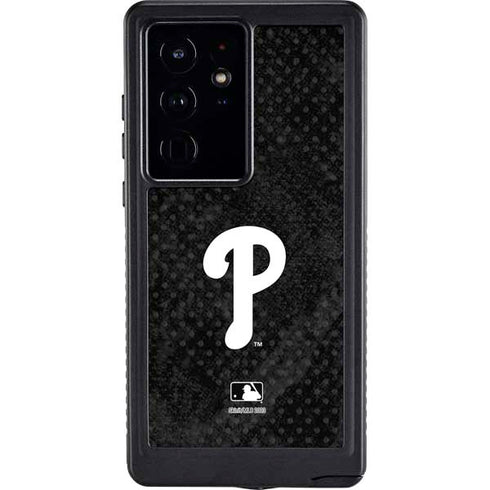 MLB Philadelphia Phillies Dark Wash Galaxy S24 Ultra Waterproof Case