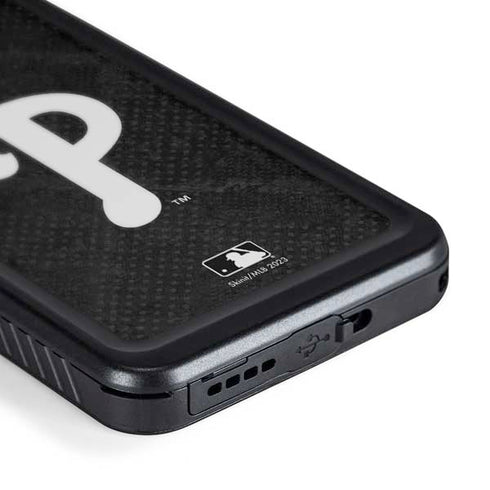 MLB Philadelphia Phillies Dark Wash Galaxy S24 Waterproof Case