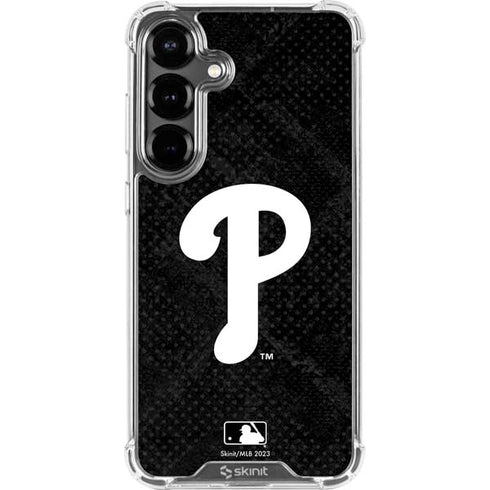 MLB Philadelphia Phillies Dark Wash Galaxy S26 Clear Case