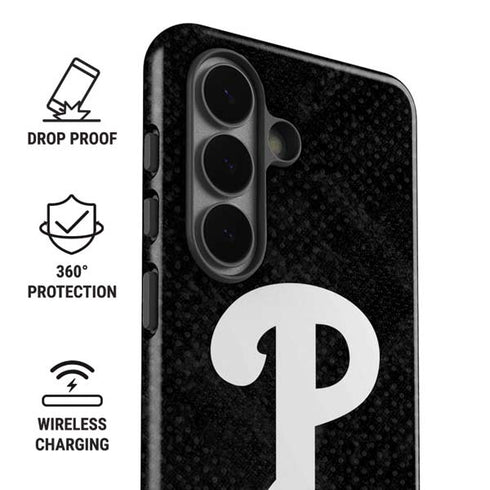 MLB Philadelphia Phillies Dark Wash Galaxy S26 Impact Case