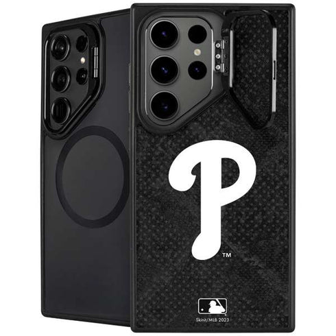 MLB Philadelphia Phillies Dark Wash Galaxy S26 Ultra Kickstand Case