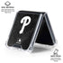 MLB Philadelphia Phillies Dark Wash Galaxy Z Flip7 Clear Case