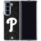 MLB Philadelphia Phillies Dark Wash Galaxy Z Fold5 5G Clear Case