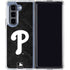 MLB Philadelphia Phillies Dark Wash Galaxy Z Fold5 5G Clear Case