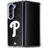 MLB Philadelphia Phillies Dark Wash Galaxy Z Fold5 5G Clear Case