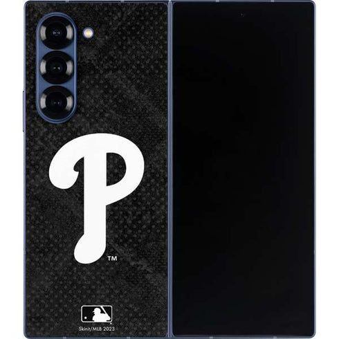 MLB Philadelphia Phillies Dark Wash Galaxy Z Fold6 Skin
