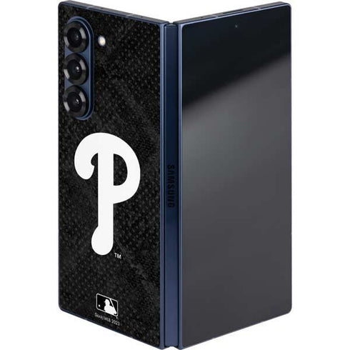 MLB Philadelphia Phillies Dark Wash Galaxy Z Fold6 Skin