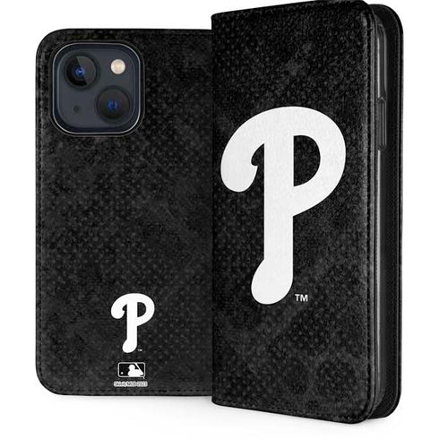 MLB Philadelphia Phillies Dark Wash iPhone 15 Folio Case