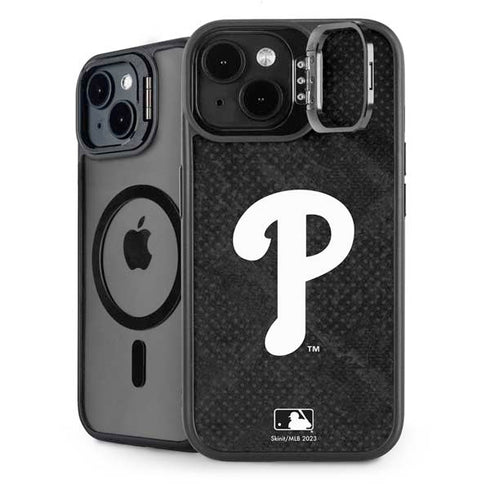 MLB Philadelphia Phillies Dark Wash iPhone 15 Plus Kickstand Case