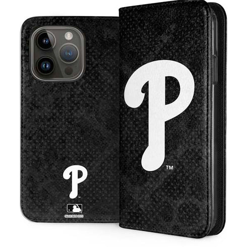MLB Philadelphia Phillies Dark Wash iPhone 15 Pro Folio Case