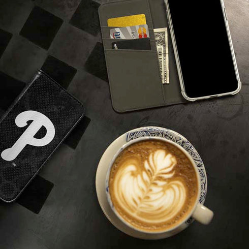 MLB Philadelphia Phillies Dark Wash iPhone 15 Pro Folio Case