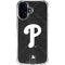 MLB Philadelphia Phillies Dark Wash iPhone 16 Clear Case