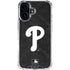 MLB Philadelphia Phillies Dark Wash iPhone 16 Clear Case