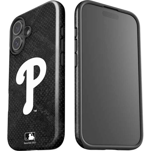 MLB Philadelphia Phillies Dark Wash iPhone 16 Plus Impact Case