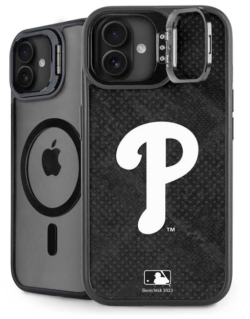 MLB Philadelphia Phillies Dark Wash iPhone 16 Plus Kickstand Case