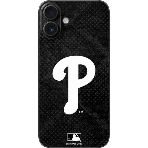 MLB Philadelphia Phillies Dark Wash iPhone 16 Plus Skin