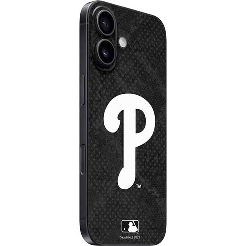 MLB Philadelphia Phillies Dark Wash iPhone 16 Plus Skin