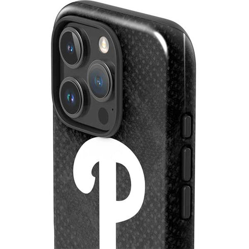 MLB Philadelphia Phillies Dark Wash iPhone 16 Pro Impact Case