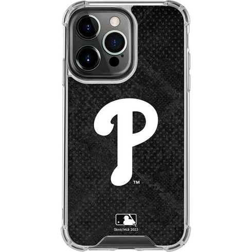 MLB Philadelphia Phillies Dark Wash iPhone 16 Pro Max Clear Case