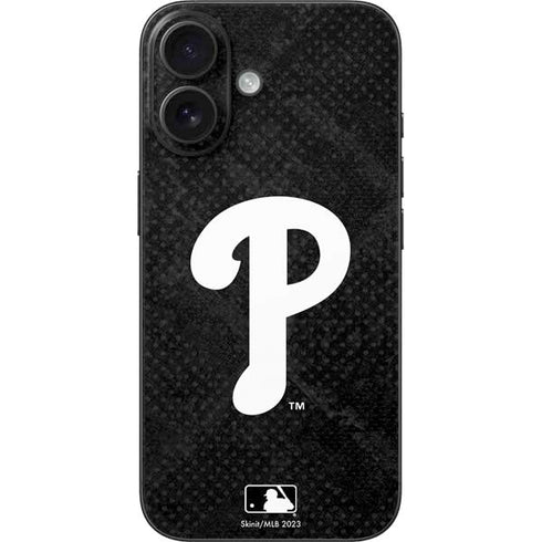 MLB Philadelphia Phillies Dark Wash iPhone 16 Skin