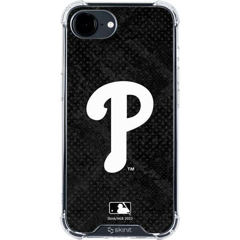 MLB Philadelphia Phillies Dark Wash iPhone 16e Clear Case