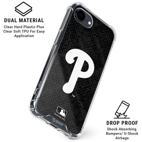 MLB Philadelphia Phillies Dark Wash iPhone 16e Clear Case