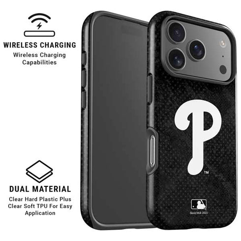 MLB Philadelphia Phillies Dark Wash iPhone 17 Pro Magsafe Impact Case