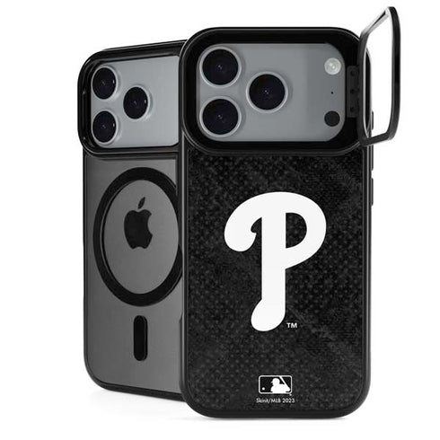 MLB Philadelphia Phillies Dark Wash iPhone 17 Pro Max Kickstand Case