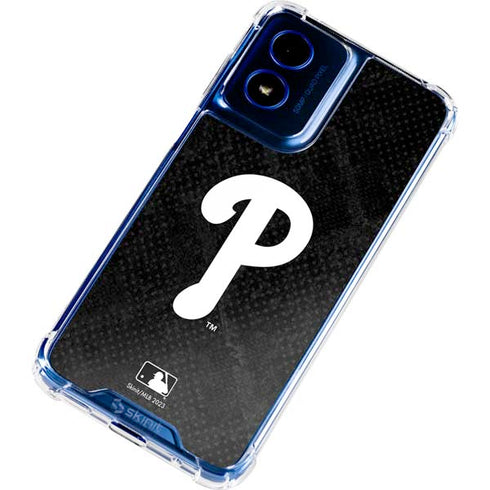 MLB Philadelphia Phillies Dark Wash Moto G 5G (2024) Clear Case