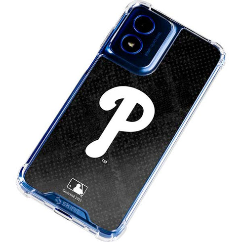 MLB Philadelphia Phillies Dark Wash Moto G Play 4G (2024) Clear Case