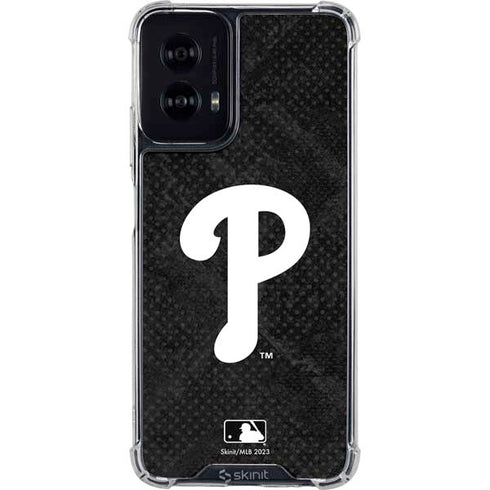 MLB Philadelphia Phillies Dark Wash Moto G Power 5G (2024) Clear Case