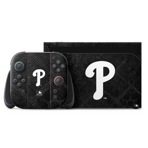 MLB Philadelphia Phillies Dark Wash Nintendo Switch 2 (2025) with Joy-Con Skin