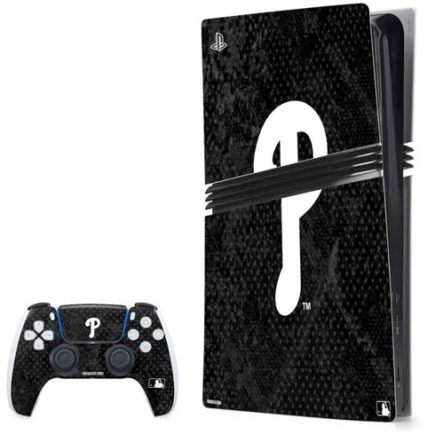 MLB Philadelphia Phillies Dark Wash PS5 Pro Bundle Skin