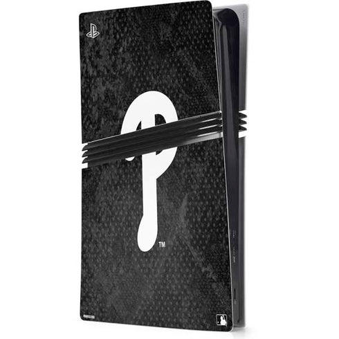 MLB Philadelphia Phillies Dark Wash PS5 Pro Console Skin