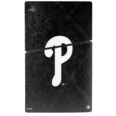 MLB Philadelphia Phillies Dark Wash PS5 Slim Digital Edition Console Skin