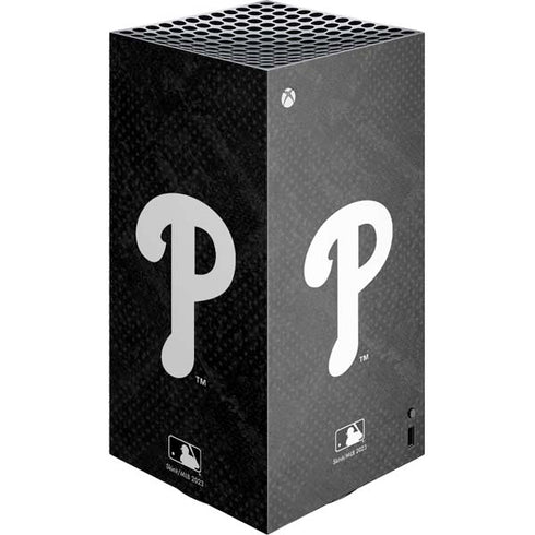MLB Philadelphia Phillies Dark Wash XBox Series X Digital Edition Console Skin
