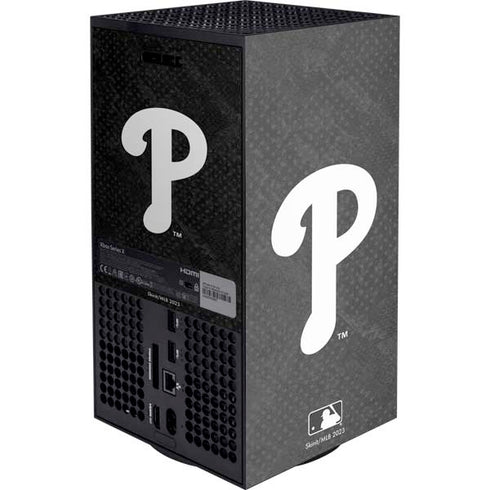 MLB Philadelphia Phillies Dark Wash XBox Series X Digital Edition Console Skin