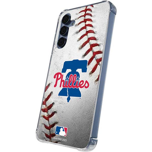 MLB Philadelphia Phillies Game Ball Galaxy A35 5G Clear Case