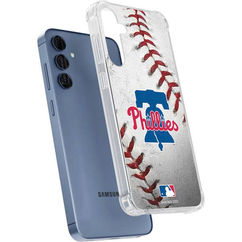 MLB Philadelphia Phillies Game Ball Galaxy A55 5G Clear Case