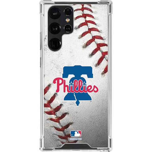 MLB Philadelphia Phillies Game Ball Galaxy S23 Ultra Clear Case