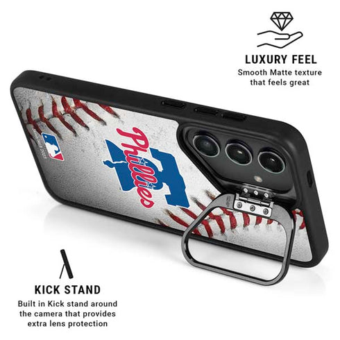 MLB Philadelphia Phillies Game Ball Galaxy S25 Kickstand Case