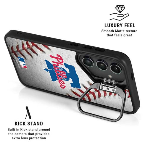 MLB Philadelphia Phillies Game Ball Galaxy S24 Plus Kickstand Case