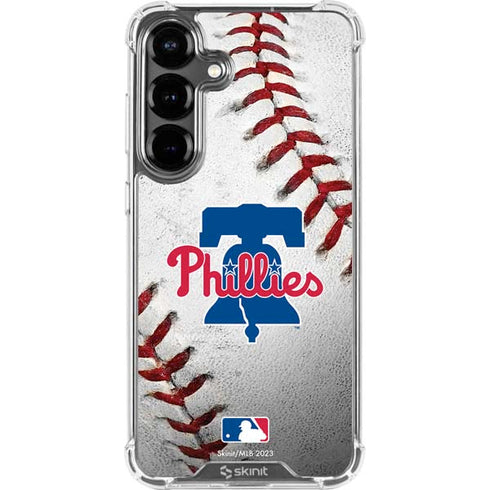 MLB Philadelphia Phillies Game Ball Galaxy S26 Plus Clear Case