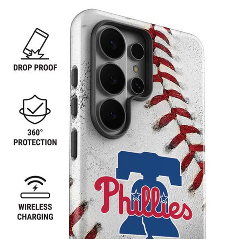 MLB Philadelphia Phillies Game Ball Galaxy S26 Ultra Impact Case