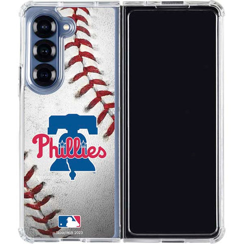MLB Philadelphia Phillies Game Ball Galaxy Z Fold6 Clear Case