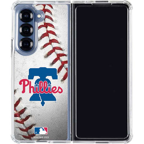 MLB Philadelphia Phillies Game Ball Galaxy Z Fold7 Clear Case